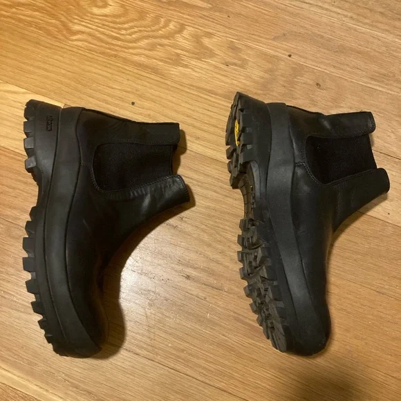 Padrone Made In Japan Chelsea Vibram Black Boots